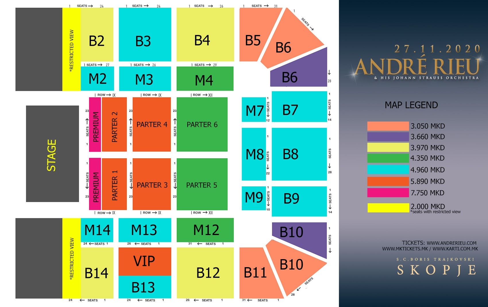 Andre Rieu price Andre Rieu price